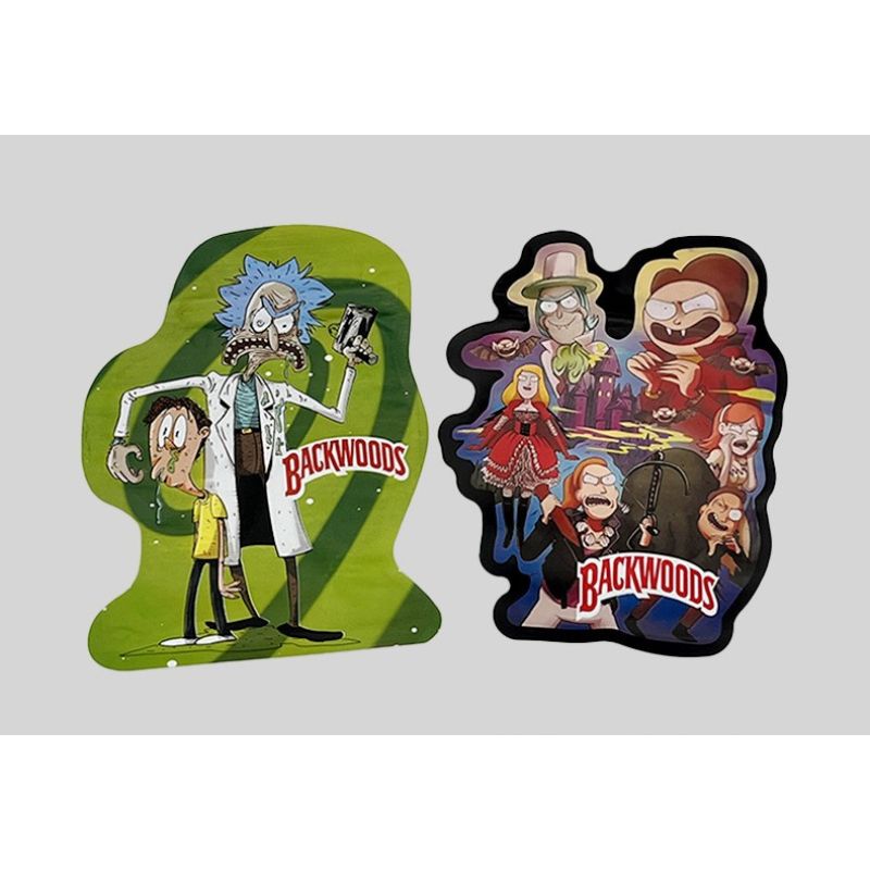 Backwoods Smell Proof Die Cut Mylar Weed Bags